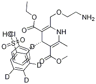 (R)-氨氯地平-D4, 1346616-97-4, 结构式