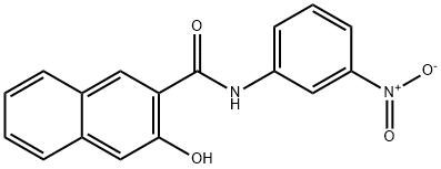 3-ヒドロキシ-3'-ニトロ-2-ナフトアニリド 化学構造式