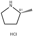 (R)-2-甲基吡咯烷盐酸盐, 135324-85-5, 结构式