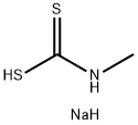 N-メチルジチオカルバミン酸ナトリウム 化学構造式