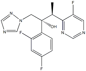 ボリコナゾール 化学構造式
