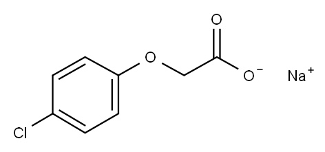 ?4-Chlorophenoxyacetic acid sodium salt Structure