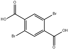 2,5-ジブロモテレフタル酸 化学構造式