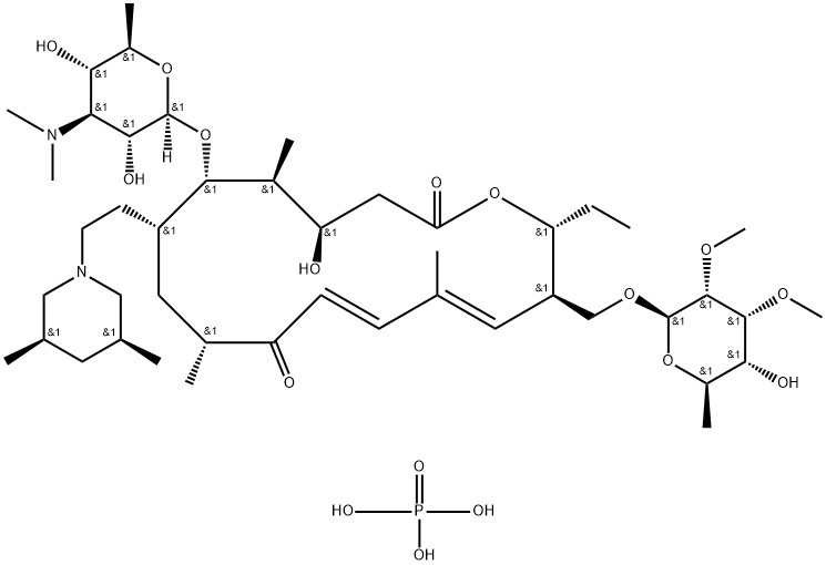 リン酸チルミコシン 化学構造式