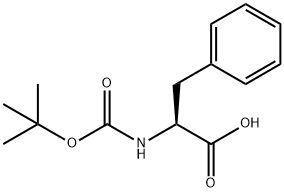 BOC-L-苯丙氨酸, 13734-34-4, 结构式