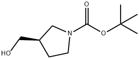 (R)-1-BOC-3-羟甲基吡咯烷, 138108-72-2, 结构式