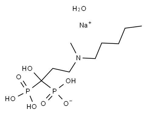 伊班膦酸钠一水合物, 138926-19-9, 结构式
