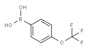 4-三氟甲氧基苯硼酸, 139301-27-2, 结构式