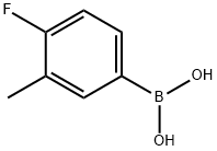 4-フルオロ-3-メチルフェニルボロン酸 化学構造式