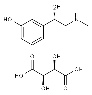 (S)-(beta-,3-dihydroxyphenethyl)methylammonium hydrogen [R-(R*,R*)]-tartrate|
