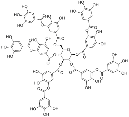 单宁酸, 1401-55-4, 结构式