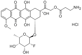 Galarubicin hydrochloride Structure