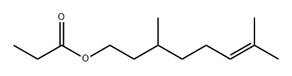 丙酸香茅酯, 141-14-0, 结构式