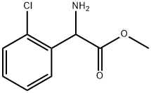 DL-邻氯苯甘氨酸甲酯盐酸盐, 141109-13-9, 结构式