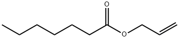 ヘプタン酸アリル 化学構造式