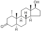甲氢睾酮, 1424-00-6, 结构式