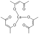 アセチルアセトンランタン(Ⅲ)水和物 化学構造式