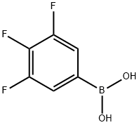 3,4,5-トリフルオロフェニルボロン酸 化学構造式