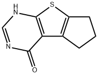 1,2,3,5-TETRAHYDRO-8-THIA-5,7-DIAZA-CYCLOPENTA[A]INDENE-4-ONE Struktur