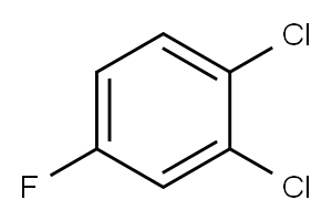 1,2-ジクロロ-4-フルオロベンゼン 化学構造式