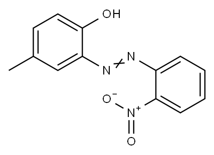 4-Methyl-2-(2'-nitrophenyl)azophenol Structure