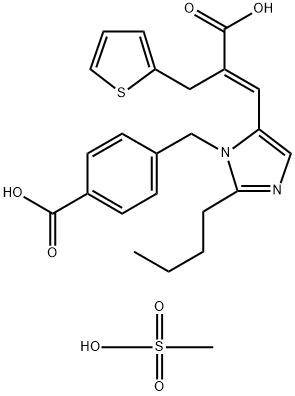甲磺酸依普罗沙坦, 144143-96-4, 结构式