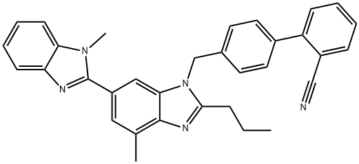 propyl[2,6'-bi-1H-benzimidazol]-1'-yl]methyl]- Struktur