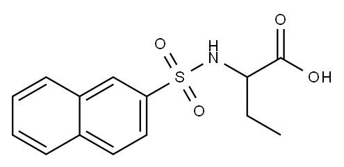 2-(NAPHTHALENE-2-SULFONYLAMINO)-BUTYRIC ACID Structure