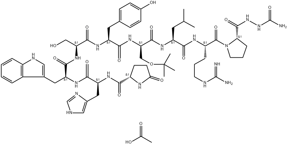 醋酸戈舍瑞林, 145781-92-6, 结构式