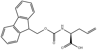 (S)-N-FMOC-アリルグリシン 化学構造式