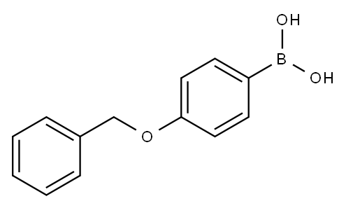 4-ベンジルオキシフェニルボロン酸 化学構造式