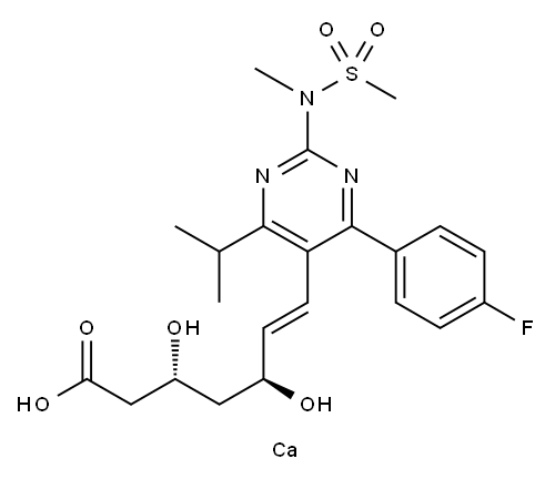 Rosuvastatin calcium Structure