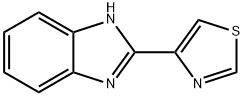 2-(4-チアゾリル)ベンゾイミダゾール 化学構造式