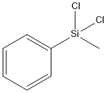 ジクロロ(メチル)フェニルシラン 化学構造式