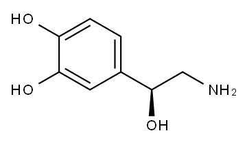 (S)-4-(2-amino-1-hydroxyethyl)pyrocatechol Structure