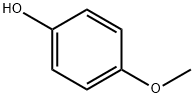 4-メトキシフェノール 化学構造式