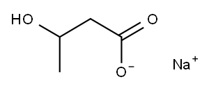 3-ヒドロキシ酪酸ナトリウム 化学構造式