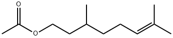 酢酸 シトロネリル 化学構造式