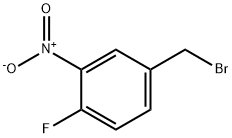 4-フルオロ-3-ニトロベンジルブロミド 化学構造式