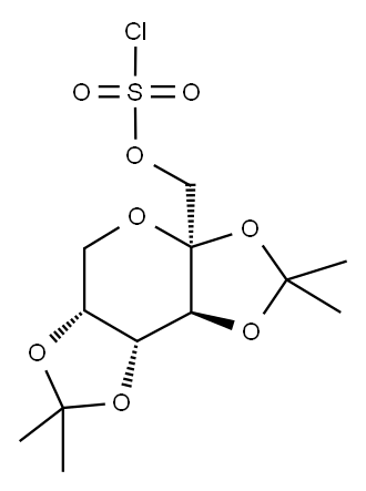 Diacetonefructose chlorosulfate Structure