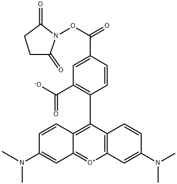 5-羧基四甲基罗丹明琥珀酰亚胺酯, 150810-68-7, 结构式