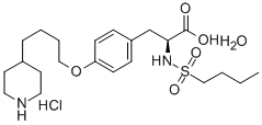 Tirofiban hydrochloride monohydrate Structure