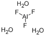 フッ化アルミニウム三水和物 化学構造式