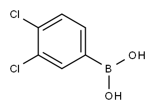 3,4-Dichlorophenylboronic acid Structure