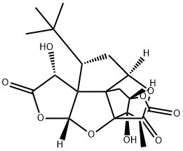银杏内酯 A, 15291-75-5, 结构式