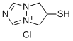 6,7-ジヒドロ-6-メルカプト-5H-ピラゾロ[1,2-A][1,2,4]トリアゾリウムクロリド 化学構造式