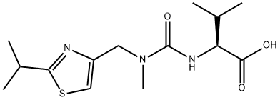 N-[N-甲基-N-[(2-异丙基-4-噻唑基)甲基]氨基羰基]-L-缬氨酸, 154212-61-0, 结构式