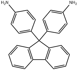 9,9-ビス(4-アミノフェニル)フルオレン 化学構造式