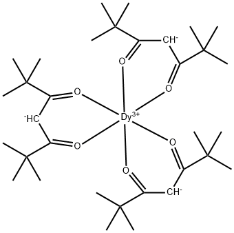 TRIS(2,2,6,6-TETRAMETHYL-3,5-HEPTANEDIONATO)DYSPROSIUM(III) Struktur