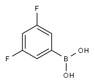 3,5-二氟苯硼酸, 156545-07-2, 结构式